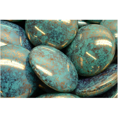 Skleněný kabošon č. 74 - 25 mm