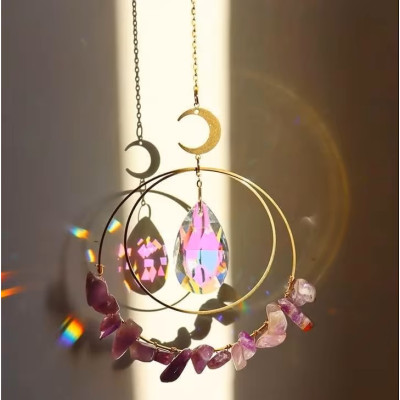 Stavebnice lapač slunce kruhy s Amethystem č.22