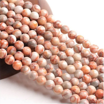 Minerál přírodní červený kámen č.334 (8mm)