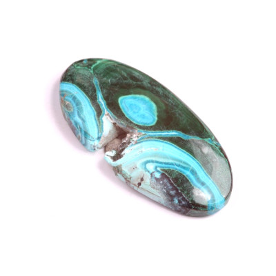 Kabošon Malachite Chrysocolla č.289 (47x23mm)