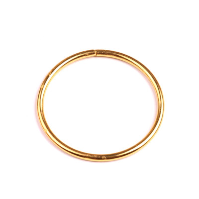 Kovový kruh na lapače snů - 4cm zlatý