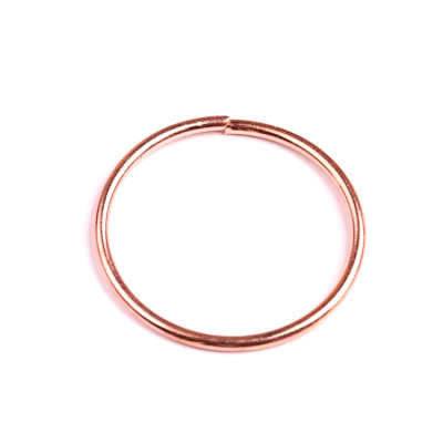 Kovový kruh na lapače snů - 16cm rose gold