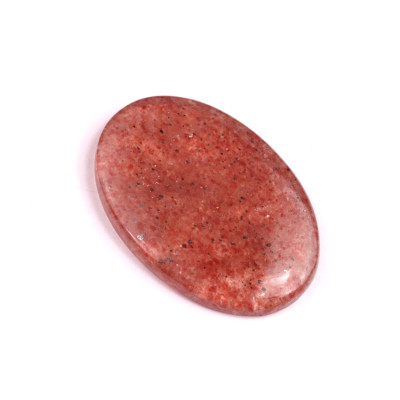 Kabošon Strawberry quartz č.616 (39x26mm)