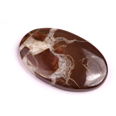 Kabošon Pyrite Septarian č.1226 (44x28mm)