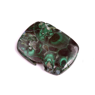 Kabošon Malachite Druzy č.1290 (45x35mm)
