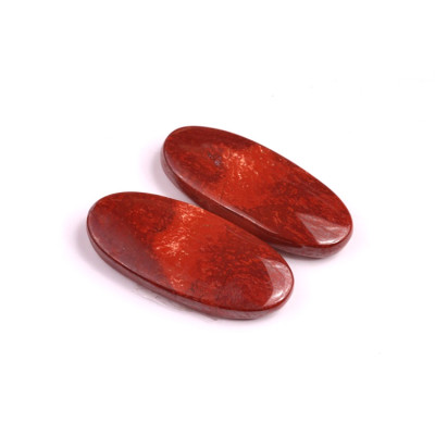 Kabošony páry Snake skin jasper č.P4 (29x13x4mm)