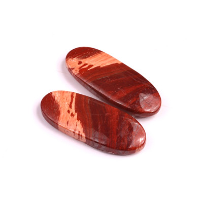 Kabošony páry Snake skin jasper č.P22 (33x13x5mm)