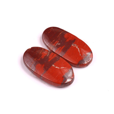 Kabošony páry Snake skin jasper č.P29 (30x16x4mm)