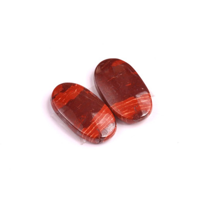 Kabošony páry Snake skin jasper č.P38 (23x13x5mm)