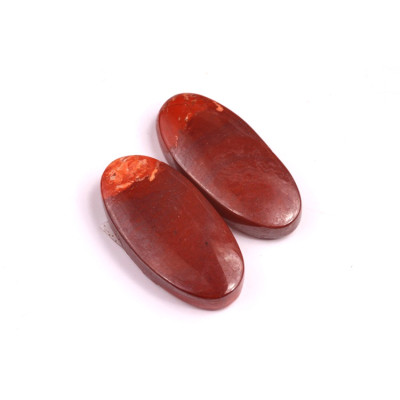 Kabošony páry Snake skin jasper č.P39 (28x14x5mm)