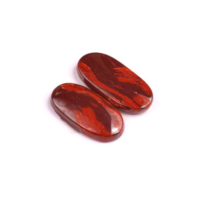 Kabošony páry Snake skin jasper č.P48 (26x13x4mm)