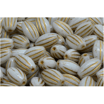 Korálky oválný meloun č. 5068 (14x8mm)