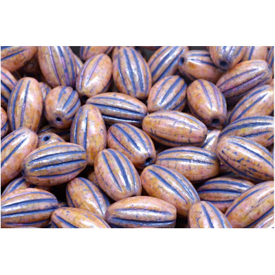 Korálky oválný meloun č. 5070 (14x8mm)