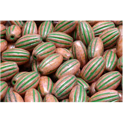 Korálky oválný meloun č. 5071 (14x8mm)