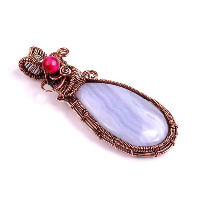 Přívěsek Blue Lace Agate č.28