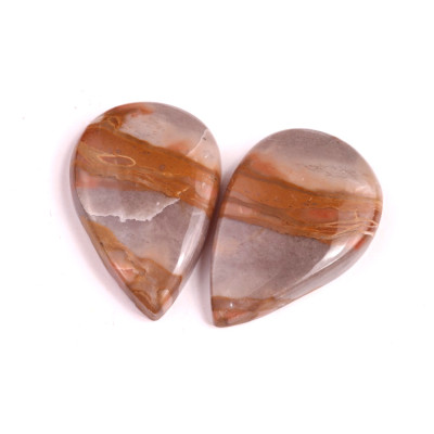 Kabošony páry Yellow Creek Jasper č.P66 (34x23x7mm)