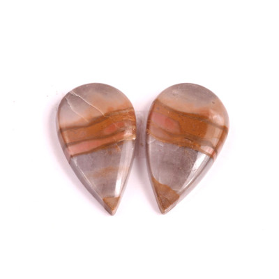 Kabošony páry Yellow Creek Jasper č.P67 (33x19x7mm)