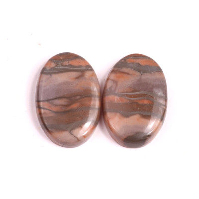 Kabošony páry Yellow Creek Jasper č.P68 (32x21x6mm)