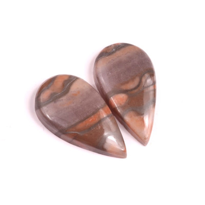 Kabošony páry Yellow Creek Jasper č.P69 (35x19x6mm)