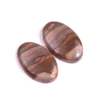 Kabošony páry Yellow Creek Jasper č.P73 (36x22x7mm)