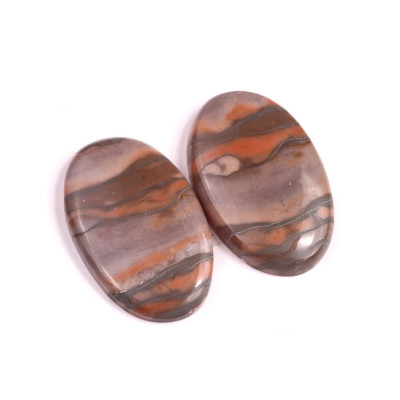 Kabošony páry Yellow Creek Jasper č.P74 (37x23x7mm)