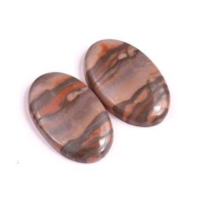 Kabošony páry Yellow Creek Jasper č.P76 (37x23x7mm)