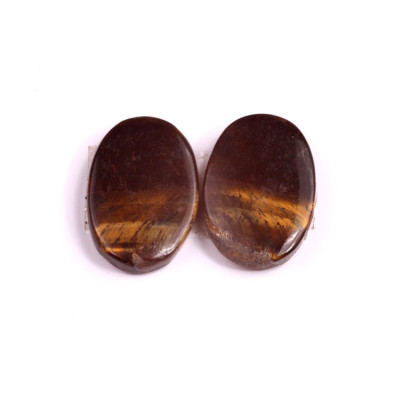 Kabošony páry Tygří Oko č.P156 (21x14x4mm)