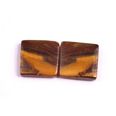 Kabošony páry Tygří Oko č.P160 (17x17x4mm)