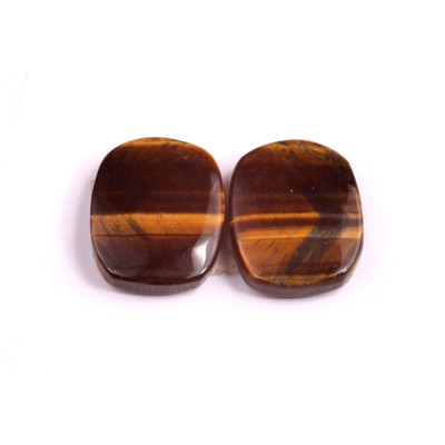 Kabošony páry Tygří Oko č.P163 (19x15x5mm)