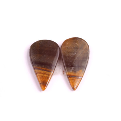 Kabošony páry Tygří Oko č.P165 (23x13x4mm)