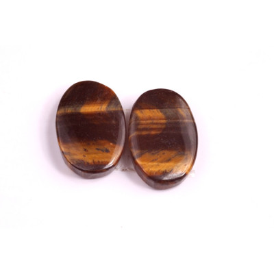 Kabošony páry Tygří Oko č.P169 (19x13x4mm)