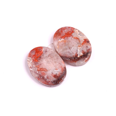 Kabošony páry Lace Agate č.P181 (20x15x4mm)