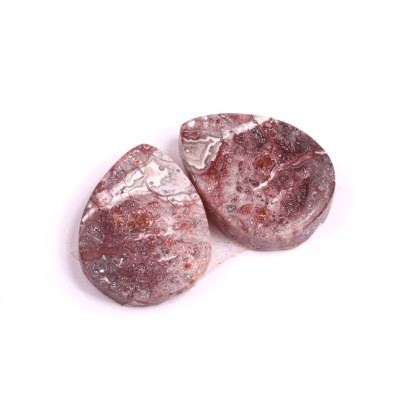 Kabošony páry Lace Agate č.P190 (22x17x5mm)