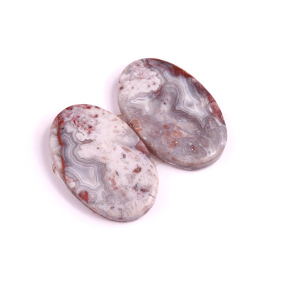 Kabošony páry Lace Agate č.P197 (24x15x4mm)