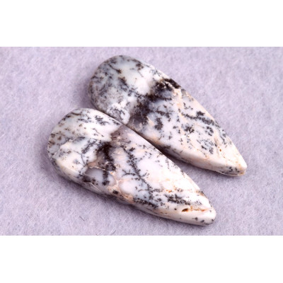 Kabošony páry Dendritický Opál č.P199 (33x13x5mm)