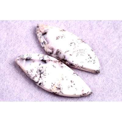 Kabošony páry Dendritický Opál č.P201 (34x14x4mm)