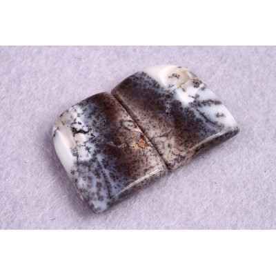 Kabošony páry Dendritický Opál č.P203 (20x16x5mm)