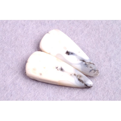 Kabošony páry Dendritický Opál č.P205 (29x12x4mm)