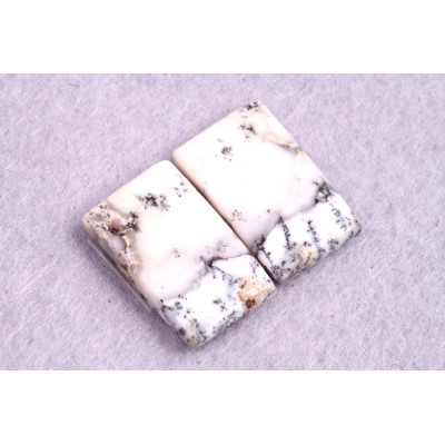 Kabošony páry Dendritický Opál č.P206 (21x13x4mm)