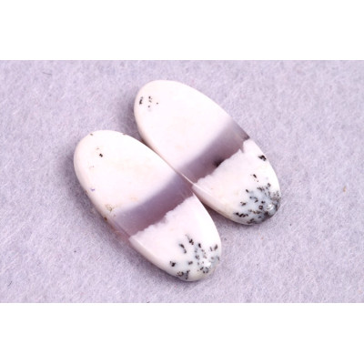 Kabošony páry Dendritický Opál č.P207 (27x12x4mm)