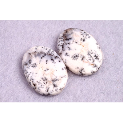 Kabošony páry Dendritický Opál č.P208 (23x17x4mm)