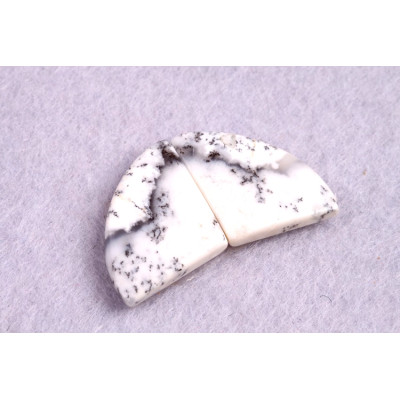 Kabošony páry Dendritický Opál č.P210 (18x15x5mm)