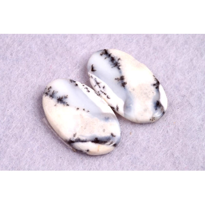 Kabošony páry Dendritický Opál č.P213 (24x14x3mm)