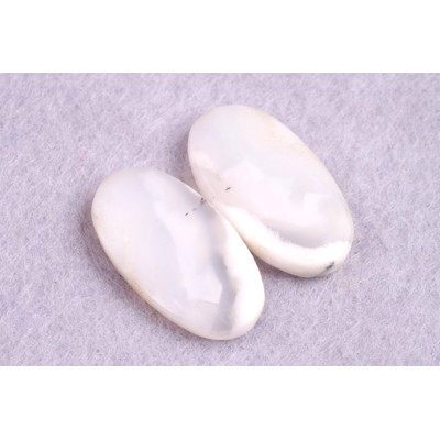 Kabošony páry Dendritický Opál č.P214 (25x13x4mm)