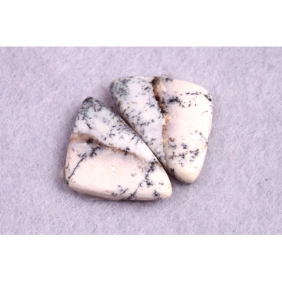 Kabošony páry Dendritický Opál č.P216 (25x16x4mm)