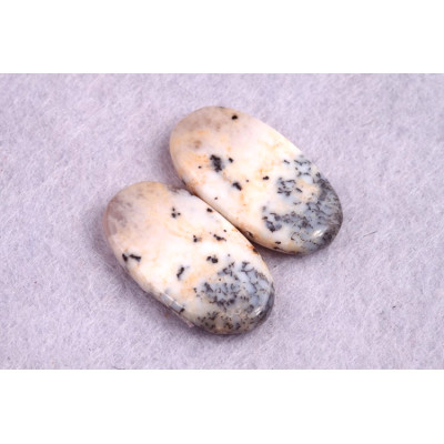 Kabošony páry Dendritický Opál č.P217 (23x12x4mm)