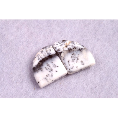 Kabošony páry Dendritický Opál č.P220 (16x14x4mm)