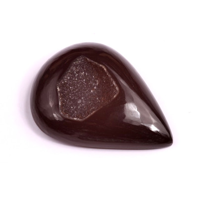 Kabošon Black Agate Druzy č.2457 (43x33x9mm)