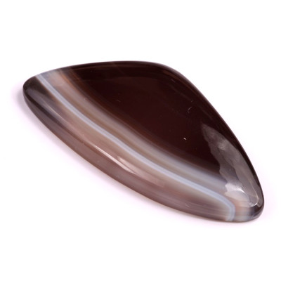 Kabošon Black Banded Agate č.2479 (54x27x7mm)