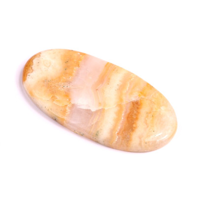 Kabošon Yellow Crazy Lace Agate č.2497 (47x24x4mm)
